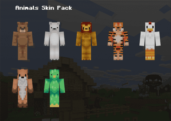 cute animal skins for minecraft